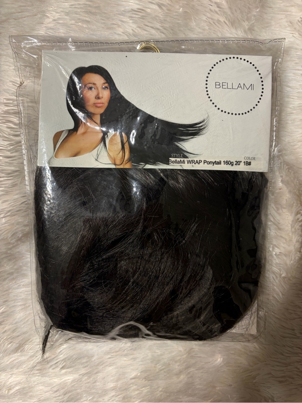BELLAMI Black Wrap Ponytail Hairpiece